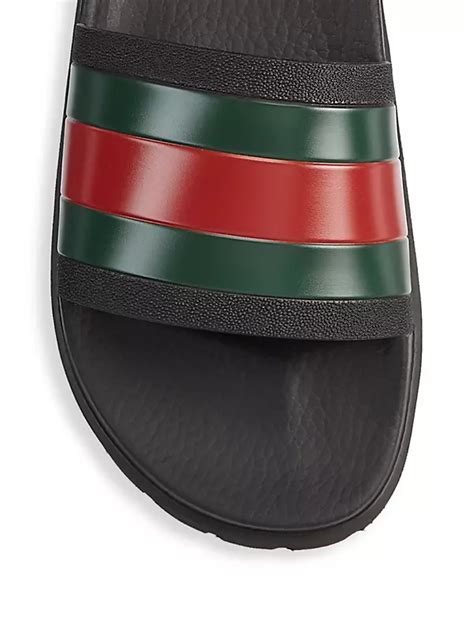 gucci navy pursuit navy slide|Gucci slides saks fifth.